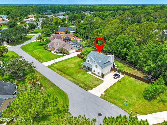 309 Elza Ln, Saint Augustine, FL 32086 - aerial view of residential area featuring a forest