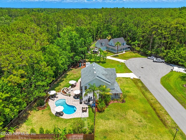 309 Elza Ln, Saint Augustine, FL 32086 - view of subject property with a forest and a pool