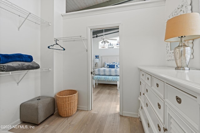5473 Pelican Way, Saint Augustine, FL 32080 - walk in closet featuring light wood-style floors