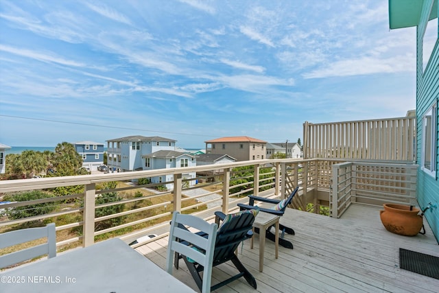 5473 Pelican Way, Saint Augustine, FL 32080 - wooden terrace with a residential view