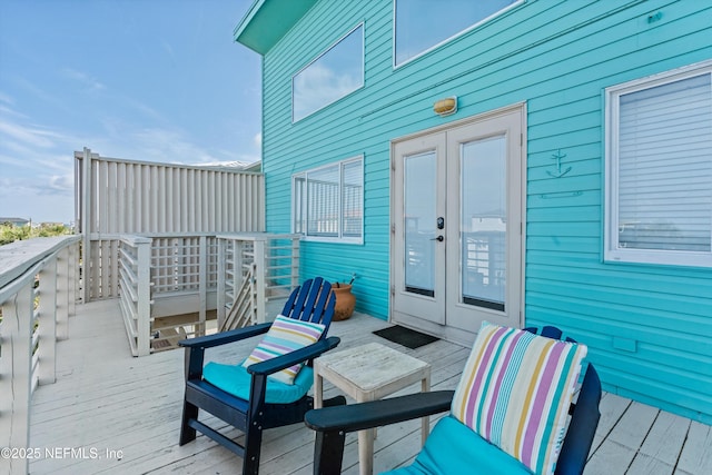 5473 Pelican Way, Saint Augustine, FL 32080 - wooden deck with french doors