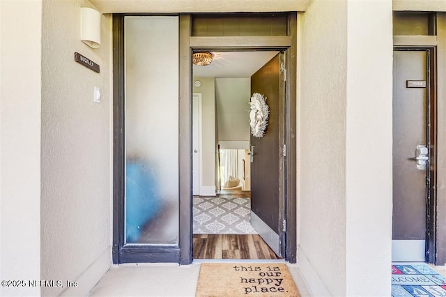 1185 Beach Walker Rd Unit 1185, Fernandina Beach, FL 32034 - view of exterior entry featuring stucco siding