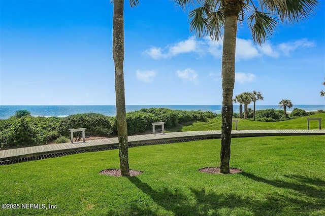 1185 Beach Walker Rd Unit 1185, Fernandina Beach, FL 32034 - view of home's community with a water view and a yard