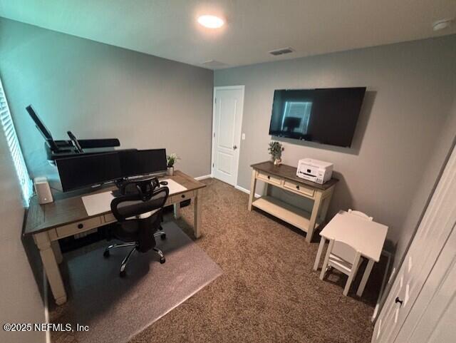 2358 Evening Oaks Ln, Green Cove Springs, FL 32043 - view of carpeted home office