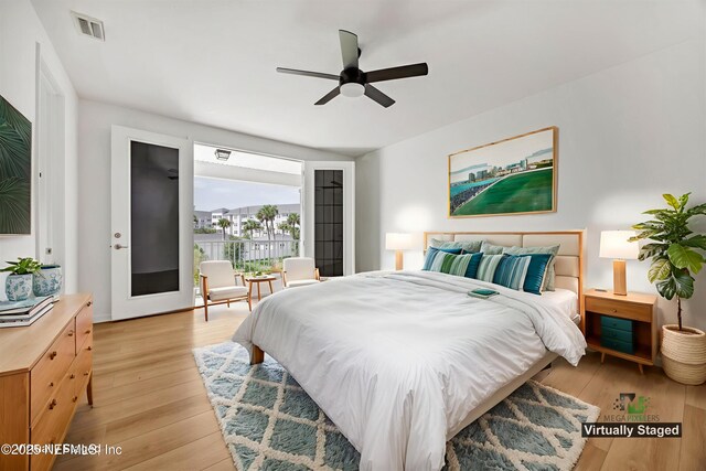 329 Rum Runner Way, Saint Johns, FL 32259 - bedroom with light wood-style flooring and ceiling fan