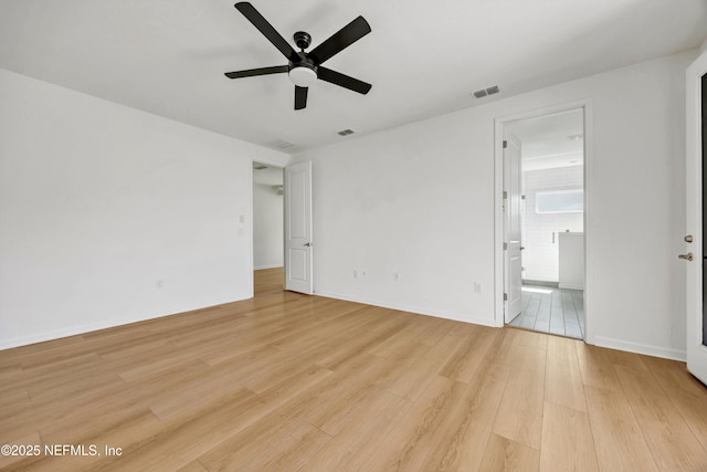 329 Rum Runner Way, Saint Johns, FL 32259 - empty room with a ceiling fan, light wood finished floors, and baseboards