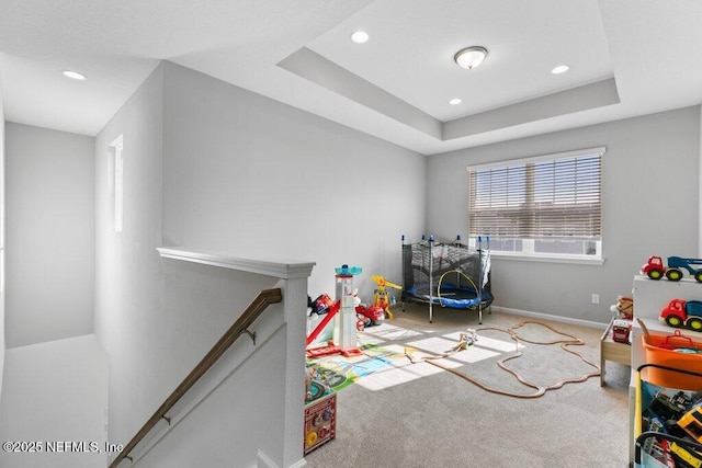 712 Cherry Elm Dr, Saint Augustine, FL 32092 - game room featuring carpet, recessed lighting, and baseboards