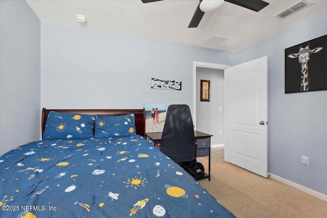 86815 Iron Rail Ct, Yulee, FL 32097 - carpeted bedroom featuring a ceiling fan and baseboards