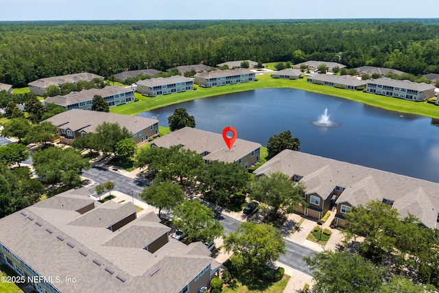 11889 Surfbird Cir Unit 10F, Jacksonville, FL 32256 - aerial view of residential area featuring a heavily wooded area and a large body of water