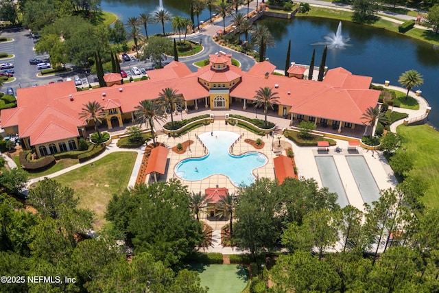 11889 Surfbird Cir Unit 10F, Jacksonville, FL 32256 - drone / aerial view of a large body of water and a pool area