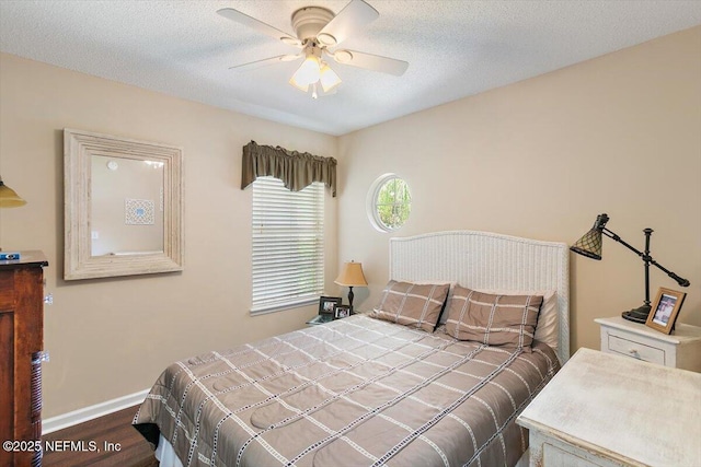 589 Prosperity Lake Dr, Saint Augustine, FL 32092 - bedroom featuring wood finished floors, baseboards, and ceiling fan