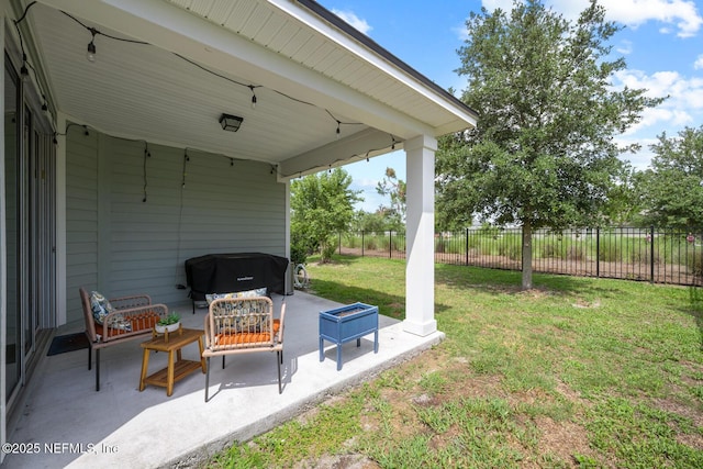 149 Ferndale Way, Saint Augustine, FL 32092 - view of yard featuring a patio and an outdoor living space with a fire pit