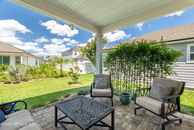 121 Thistleton Way, Saint Augustine, FL 32092 - view of patio / terrace with a residential view