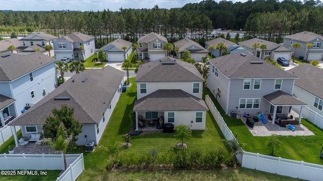 121 Thistleton Way, Saint Augustine, FL 32092 - aerial perspective of suburban area featuring a heavily wooded area