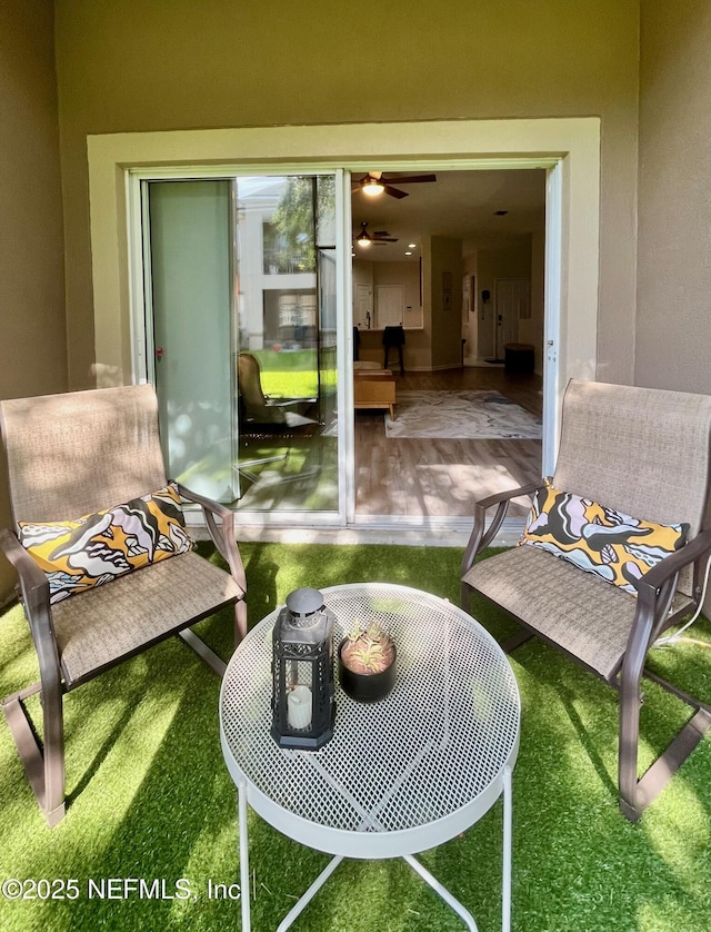 12301 Kernan Forest Blvd Unit 1905, Jacksonville, FL 32225 - sunroom with ceiling fan