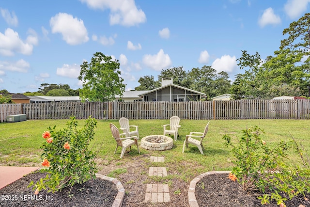 822 Valnera Ct, Saint Augustine, FL 32086 - view of yard featuring an outdoor fire pit