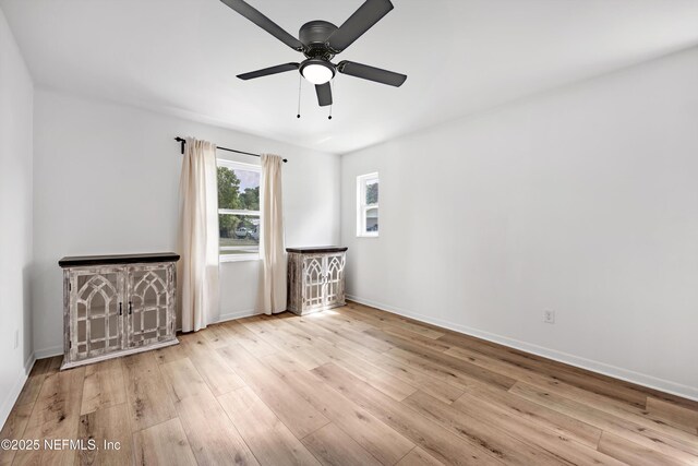 822 Valnera Ct, Saint Augustine, FL 32086 - unfurnished room with ceiling fan, wood finished floors, and baseboards