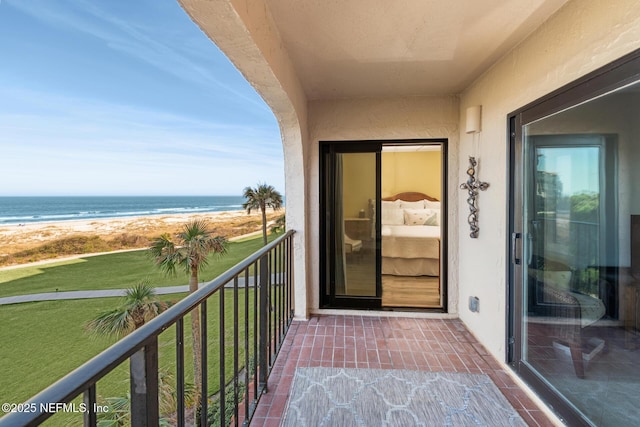 1829 Turtle Dunes Pl Unit 1829, Fernandina Beach, FL 32034 - balcony featuring view of water and beach