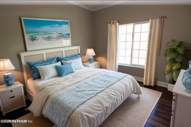 520 Florida Club Blvd Unit 202, Saint Augustine, FL 32084 - bedroom featuring wood finished floors, baseboards, and ornamental molding