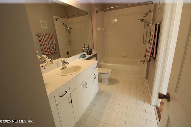 520 Florida Club Blvd Unit 202, Saint Augustine, FL 32084 - full bathroom featuring tile patterned floors, vanity,  shower combination, and toilet