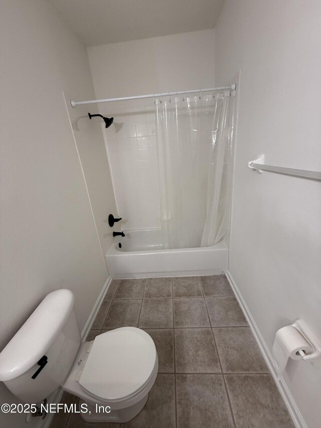 1735 Forest Lake Cir W Unit 2, Jacksonville, FL 32225 - full bath with toilet, tile patterned floors, shower / tub combo, and baseboards