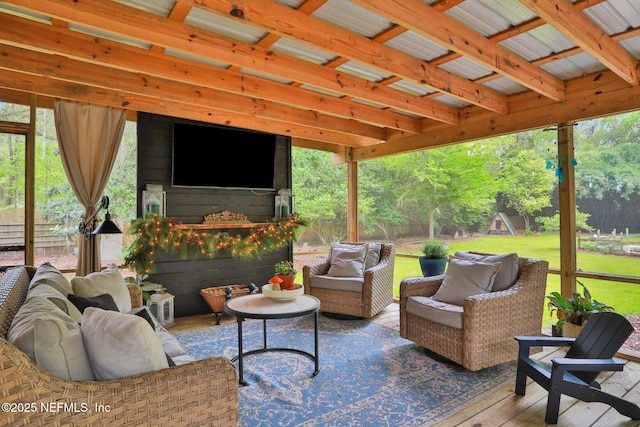 7265 Beach Rd, Elkton, FL 32033 - view of patio with an outdoor hangout area