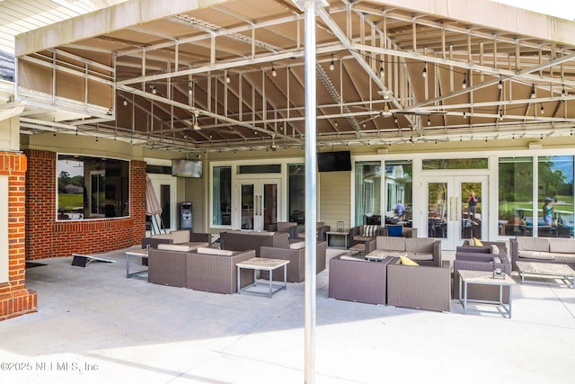 2305 Range Crescent Ct, Fleming Island, FL 32003 - view of patio with french doors and an outdoor hangout area
