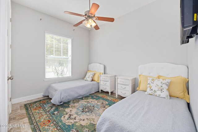 80 Atlas Dr, Saint Augustine, FL 32092 - bedroom featuring baseboards and a ceiling fan