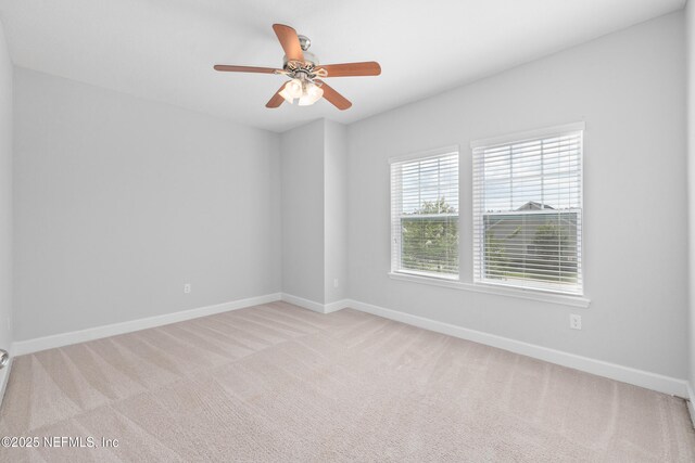 80 Atlas Dr, Saint Augustine, FL 32092 - empty room with carpet, baseboards, and ceiling fan