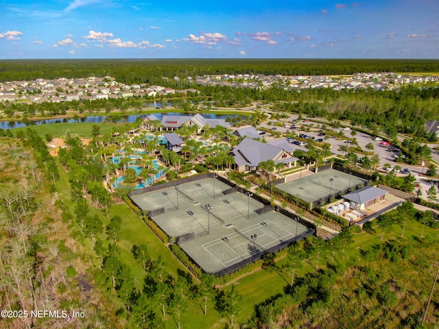 80 Atlas Dr, Saint Augustine, FL 32092 - aerial view of residential area with a nearby body of water