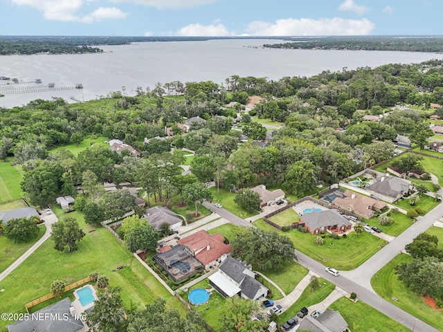 1816 Lakedge Dr, Middleburg, FL 32068 - aerial view of property and surrounding area featuring a nearby body of water and nearby suburban area