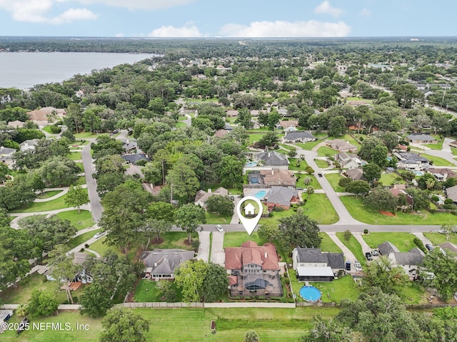 1816 Lakedge Dr, Middleburg, FL 32068 - aerial perspective of suburban area featuring a nearby body of water