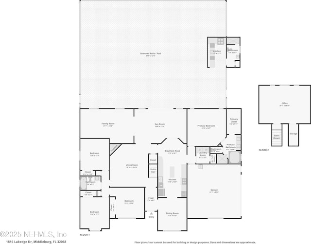 1816 Lakedge Dr, Middleburg, FL 32068 - property floor plan