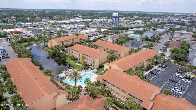 104 Laguna Villas Blvd Unit F33, Jacksonville Beach, FL 32250 - bird's eye view of a large body of water and a pool