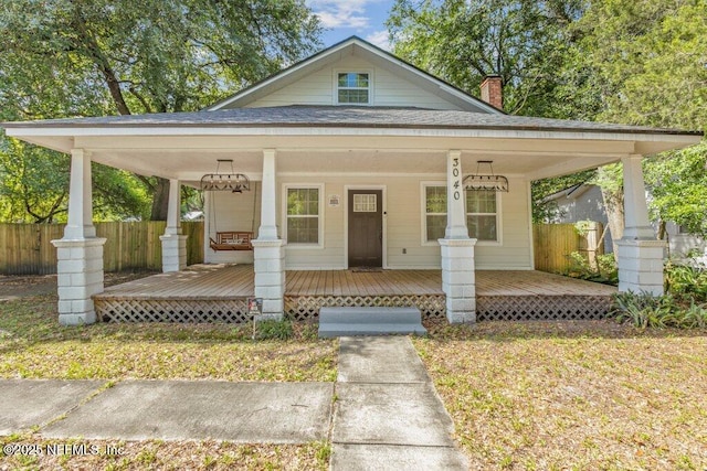3040 Rosselle St, Jacksonville, FL 32205 - farmhouse inspired home with a porch