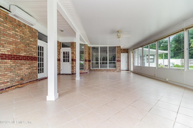 12373 Shell Beach Trl, Jacksonville, FL 32246 - unfurnished sunroom with a wall mounted air conditioner