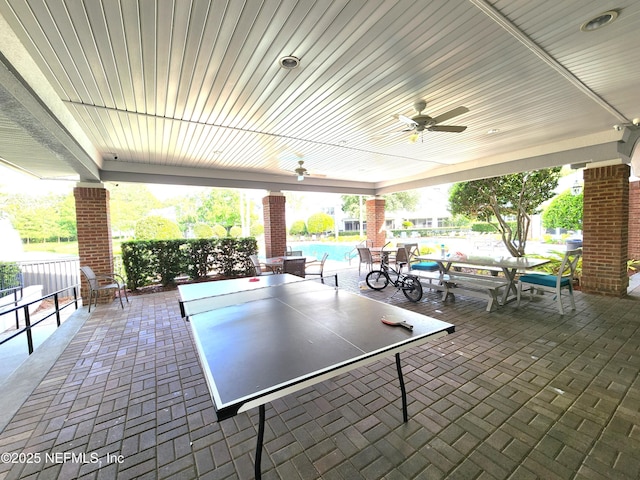 3724 Windmaker Way, Jacksonville, FL 32224 - view of patio / terrace featuring ceiling fan