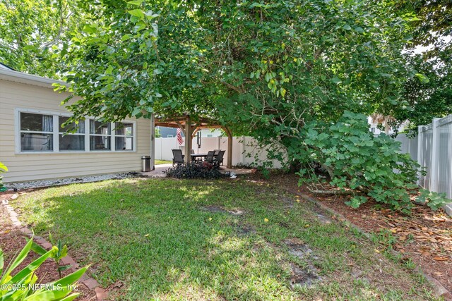 536 14th Ave N, Jacksonville Beach, FL 32250 - view of yard with a patio area and a gazebo