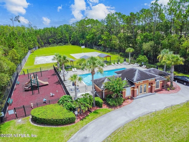 1578 Harvest Cove Dr, Middleburg, FL 32068 - drone / aerial view of a pool