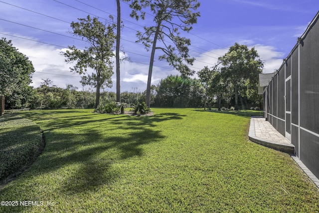 8135 Wekiva Way, Jacksonville, FL 32256 - view of grassy yard with glass enclosure