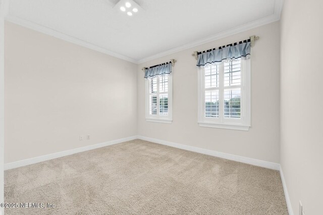 8135 Wekiva Way, Jacksonville, FL 32256 - carpeted empty room with crown molding and baseboards