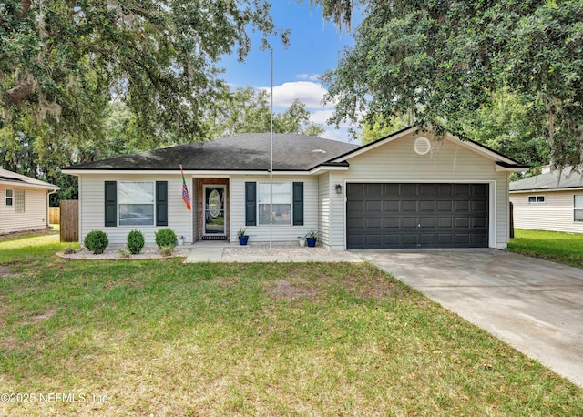 518 Lissie Ct, Macclenny, FL 32063 - ranch-style house featuring a garage and driveway