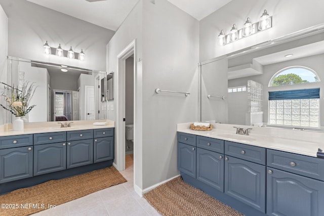 1612 Inkberry Ln, Saint Johns, FL 32259 - full bath featuring two vanities, tile patterned flooring, and connected bathroom