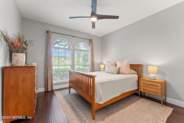 1612 Inkberry Ln, Saint Johns, FL 32259 - bedroom featuring dark wood-style flooring and ceiling fan