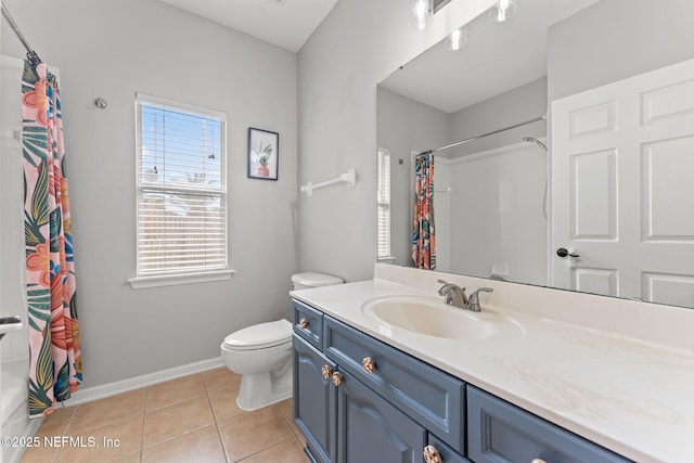 1612 Inkberry Ln, Saint Johns, FL 32259 - full bath with vanity, tile patterned floors, and shower / bath combination with curtain