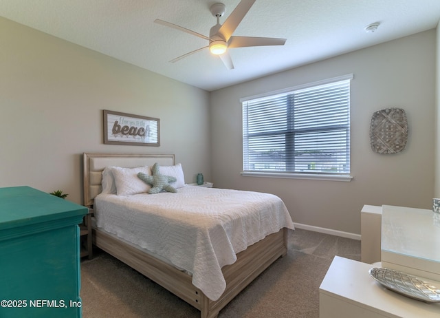 760 Cherry Elm Dr, Saint Augustine, FL 32092 - carpeted bedroom featuring baseboards and a ceiling fan