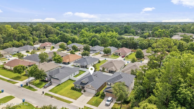 11521 Dunforth Cove Dr, Jacksonville, FL 32218 - aerial perspective of suburban area featuring a forest