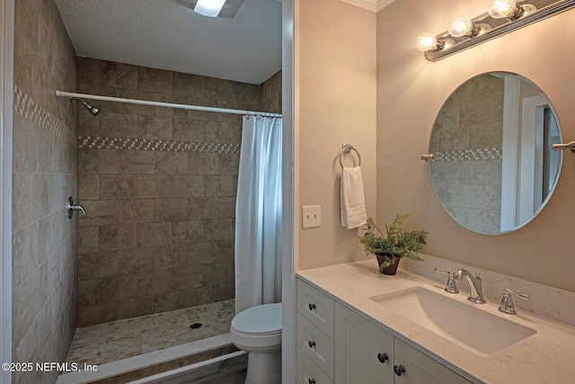 1798 Shannon Lake Dr, Middleburg, FL 32068 - full bath featuring vanity, tiled shower, and toilet