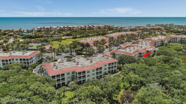 215 S Ocean Grande Dr Unit 105, Ponte Vedra Beach, FL 32082 - aerial view of a nearby body of water and apartment complex / building