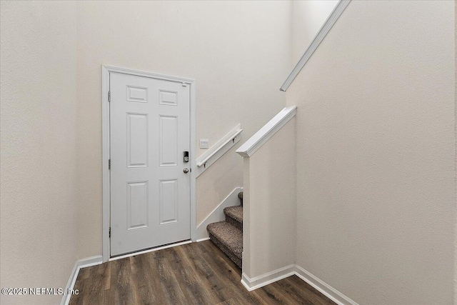 187 Logrono Ct, Saint Augustine, FL 32084 - stairs with wood finished floors and baseboards
